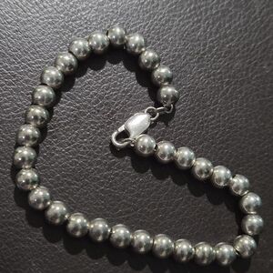 Vintage Sterling Silver FAS 925 Beaded Ball Bracelet